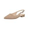Ballerina HÖGL "Högl Ballerinas Leder", Damen, Gr. 38, grau (taupe), Leder, casual, Schuhe
