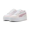 Sneaker PUMA "Karmen II Idol Sneakers Damen", Gr. 37, weiß poised pink jasmine flower, Obermaterial: Synthetik, Kuhleder, Textil; Futter: Textil; Innensohle: Textil; Laufsohle: Gummi, Schuhe