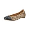 Ballerina GABOR "Gabor Ballerinas Leder", Damen, Gr. 39, braun (leopard), Leder, casual, Schuhe