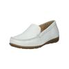 Mokassin GABOR COMFORT "Gabor Comfort Mokassin Leder", Damen, Gr. 39, weiß, Leder, casual, Schuhe