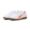 Fußballschuh PUMA "VITORIA II IT JR", Gr. 37,5, puma weiß, glowing rot, Synthetik, sportlich, Schuhe, für Halle und Straße