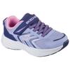 Sneaker SKECHERS "MICROSPEC TREAD", Kinder, Gr. 31, lila (violett), Lederimitat, Textil, kontrastfarbene Details, sportlich, Schuhe, Klettschuh mit Gummizug, Größenschablone zum Download