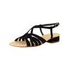 Riemchensandale PAUL GREEN "Paul Green Sandalen Leder", Damen, Gr. 38, blau, Leder, casual, Schuhe