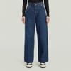 Weite Jeans G-STAR "Skater High Loose Wmn", Damen, Gr. 26, Länge 32, blau (worn in sentry blau), Denim/Jeans, Obermaterial: 100% Baumwolle, casual, loose fit normal, Jeans
