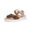 Riemchensandale ARA "Ara Sandalen Leder", Damen, Gr. 39, gold, Leder, casual, Schuhe