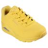 Wedgesneaker SKECHERS "UNO STAND ON AIR", Damen, Gr. 41, gelb, Lederimitat, sportlich, Schuhe, Freizeitschuh, Halbschuh, Schnürschuh weich gepolsterte Innensohle, Topseller