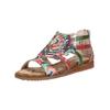 Riemchensandale LAURA VITA "LAURA VITA Sandalen Leder", Damen, Gr. 39, rot, Leder, casual, Schuhe