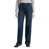 Weite Jeans TOM TAILOR, Damen, Gr. 31, Länge 30, blau (used mid stone blau denim), Denim/Jeans, Obermaterial: 93% Baumwolle, 6% Elastomultiester, 1% Elasthan. Futter: 65% Baumwolle, 35% Polyester, unifarben, casual, weit knöchellang, Jeans, im...