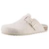 Clog ANISTON SHOES, Damen, Gr. 40, beige (beige meliert), Textil, meliert, klassisch, Schuhe, Hausschuh, Homeslipper mit verstellbarem Riemchen - NEUE KOLLEKTION