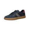 Sneaker GEOX "Geox Sneaker Leder", Herren, Gr. 44, blau (navy), Leder, casual, Schuhe