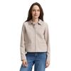Jackenblazer TOM TAILOR, Damen, Gr. L, soft taupe melange, Obermaterial: 54% Baumwolle, 43% Polyester, 3% Elasthan, meliert, casual, regular fit taillenbedeckt, Langarm gerader Abschluss, Blazer, mit Kragen