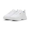 Sneaker PUMA "Cassia 2.0 Sneakers Damen", Gr. 42, weiß (weiß gold), Obermaterial:, Textil; Futter: Textil; Innensohle: Textil; Laufsohle: Gummi, Schuhe