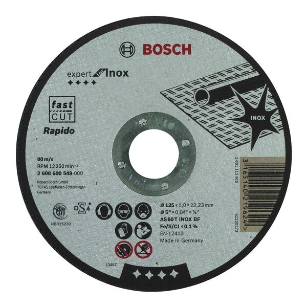 BOSCH Trennscheibe »EXPERT for Inox - Rapido« 12.5 cm Image