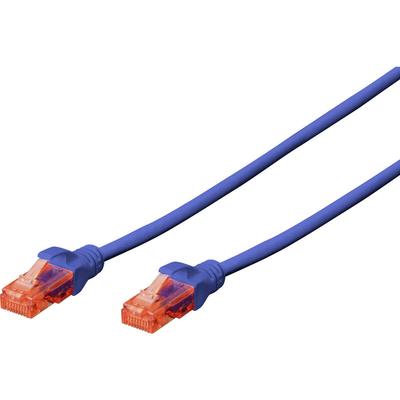 Digitus - DK-1617-100/B RJ45 Netzwerkkabel, Patchkabel cat 6 u/utp 10.00 m Blau Halogenfrei 1 St. Image