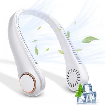 Cyslmuk - Blattloser Nackenventilator, wiederaufladbarer tragbarer Nackenventilator über usb, um Image