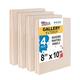 U.S. Art Supply Unfinished Birch Cradled Wood Canvas Panels for Painting, 4 Pack of 8x10 inch - Artist Gallery 1-1/2" Deep, Wooden Wall - Craft, Acrylic, Oil, Encaustic, Paint Pouring