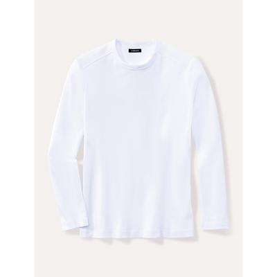 Walbusch Herren Langarm Zu schade für Drunter-Shirt Weiss Image