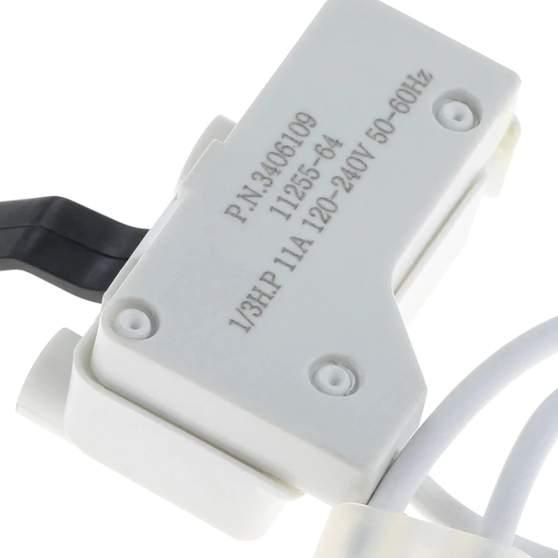 3406109 Kunststoff-Trockner-Türschalter, passend für Sears Maytag Trockner, ersetzt 3405100 3405101 PS11741701 WP3406107VP Image