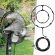 Ventilatore da esterno Sistema di raffreddamento a nebbia Kit di nebulizzazione per ventilatore da patio portatile con 6 ugelli rimovibili Spruzzatore di nebbia d'acqua Nebulizzatore da giardino