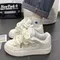 Scarpe sportive da donna bianche alla moda Scarpe da ginnastica casual con piattaforma per studenti di strada che corrono Harajuku comode nuove scarpe da donna