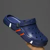 Männer Casual Bequeme Weiche Gummi Sandalen Slip-On Strand Schuhe Garten Sommer Alias Hombre Sandale Homme Große Größe 49 50