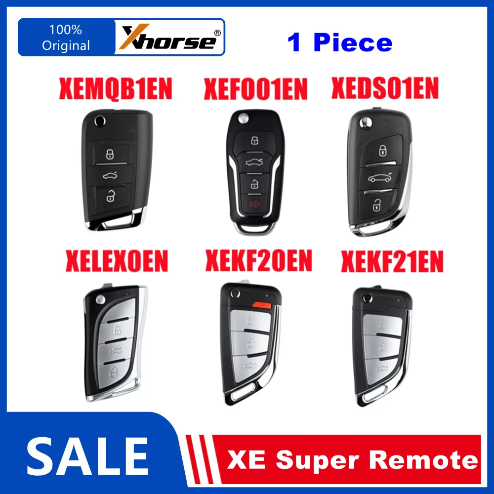 1 Stück Xhorse XE-Serie Super-Fernbedienungen mit integriertem VVDI-Super-Chip XEDS01EN XEMQB1EN XEFO01EN XEKF20EN XEKF21EN Smart-Autoschlüssel Image