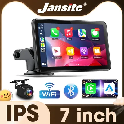 Jansite 7 "2,5 K Auto DVR Drahtlose CarPlay Android Auto Dash Cam WiFi GPS Navigation Loop Aufnahme Nachtsicht auto Zubehör