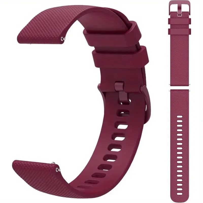 Silikonbänder für Amazfit GTS 4/3/2/2e/4 Mini/GTR 4/3/3 Pro/2/2e Sport 18mm/20mm/22mm Armband Amazfit Bip 6-5-3/u/s/pro Band Image