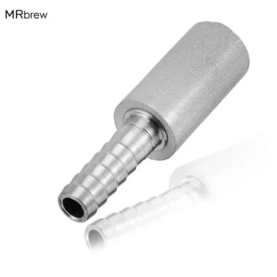 Beer Brewing Diffusion Stone 0.5/2 Micron Stainless Steel Carbonating Stone Aeration Stone With 1/4'' Barb For Soda Water /Wine