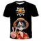 Abbigliamento per bambini Ragazzo Abbigliamento ampio T-shirt casual da ragazzo Anime One Piece T-shirt per adulti Gioco di ruolo Rufy Cartoon Manica corta