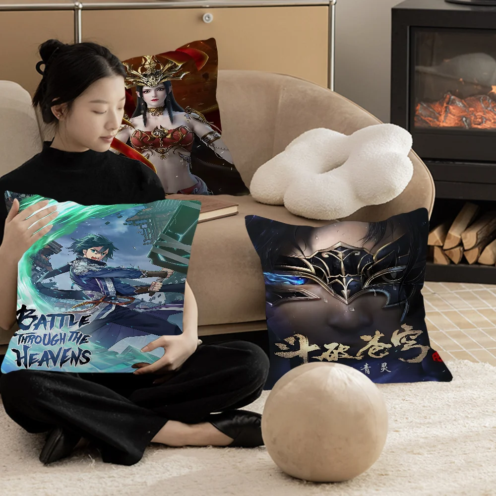 Fights Break Firmament Battle Through The Heaven Decorative Room Aesthetics Pillow Case Home Decor Bedroom Sofa Bed Couch Pillow Image
