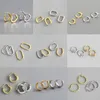XIYANIKE Silber Farbe Französisch Punk Hip-Hop Geometrische Kleine Hoop Ohrringe für Frauen Gold Silber Partei Schmuck Zubehör