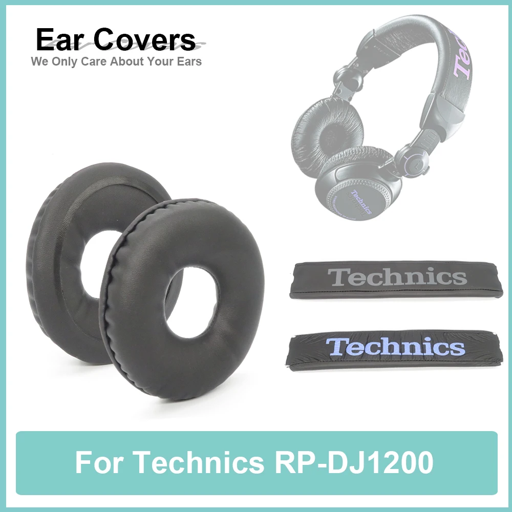 RP DJ1200 Ohrpolster für Technics Kopfhörer RP-DJ1200 Kopfpolster Ohrpolster Ersatz Headset Ohrpolster PU Leder Schwamm Schaum Image