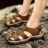 Klassische männer Sandalen Sommer Weiche Sandalen Komfortable Herren Schuhe Aus Echtem Leder Sandalen Big Size Weiche Outdoor Casual Schuhe Männer