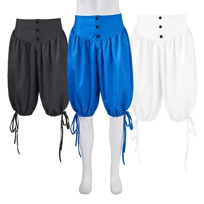 Piraten hose Männer mittelalter liche Renaissance Wikinger Cosplay Kostüm lose Hosen Reiter Bauer Castaways Kostüm Bloomers Hose Image