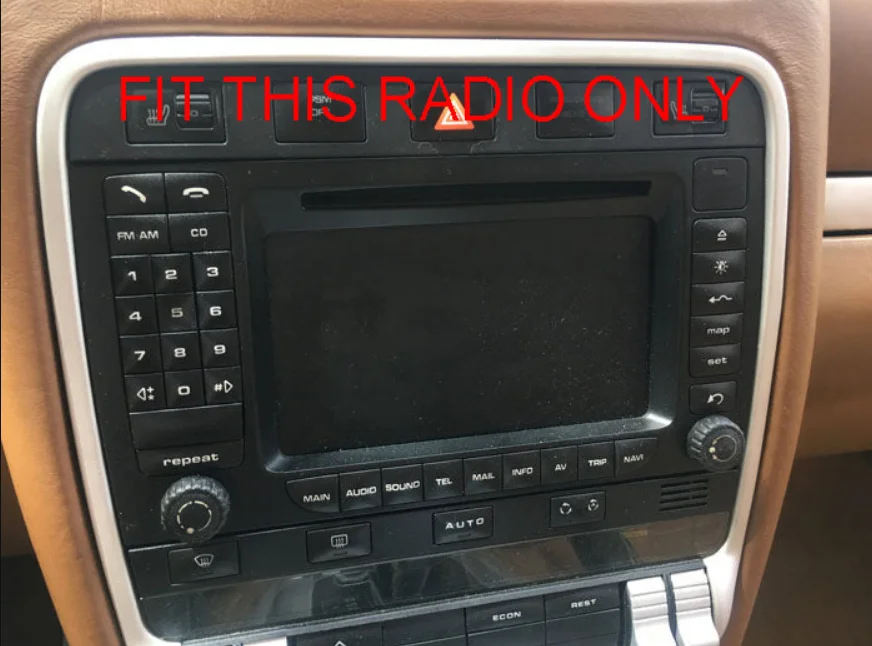 PCM2 Radio-Ersatzknopf-Set für Porsche Cayenne 955 / 957 Teilenummer 95564295100 / 95564295200 Image