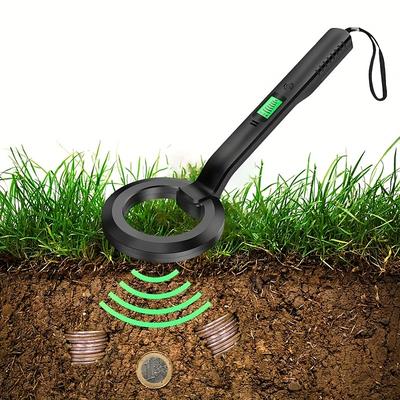 Portable Metal Detector with 360 Swivel Coil LCD Alarm - Handheld Battery-Powered Treasure Hunting Device for Outdoor Use Security Checks Golden Prospecting - Lightweight Durable Design