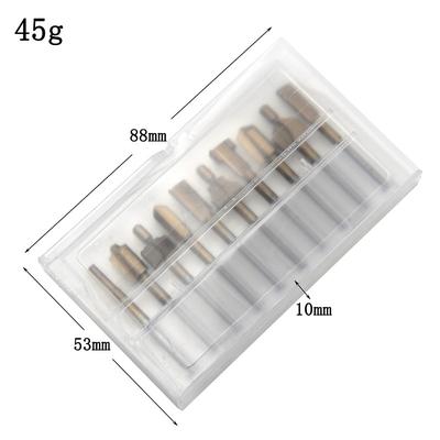 10PCS Titanium Router Bits Set Mini Shank High Speed Steel Drill Bits Files Rotary For Woodden Cutter Tools