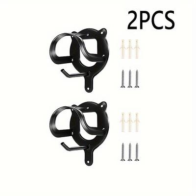 2pcs Metal Halter Holders Horse Bridle Rack Bridle Bracket Bridle Hooks With Tubes And Screw Horse Tack Storage Halter Hanger Metal Bridle Holder For Tack Room Bridle Holder Wall Mount