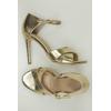 Anna Field Damen Sandale, Gr. 38, gold, Kunstleder