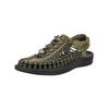 Sandale KEEN "Keen Wanderschuhe Textil", Gr. 45, grün (olive, schwarz), Textil, casual, Schuhe
