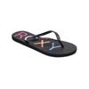 Sandale ROXY "Sandy", Gr. 7(37), schwarz (schwarz multi), Obermaterial: 98% Synthetikmaterial, 2% Metall / Futter: 100% Synthetikmaterial / Außensohle: 100% Moosgummi, Schuhe