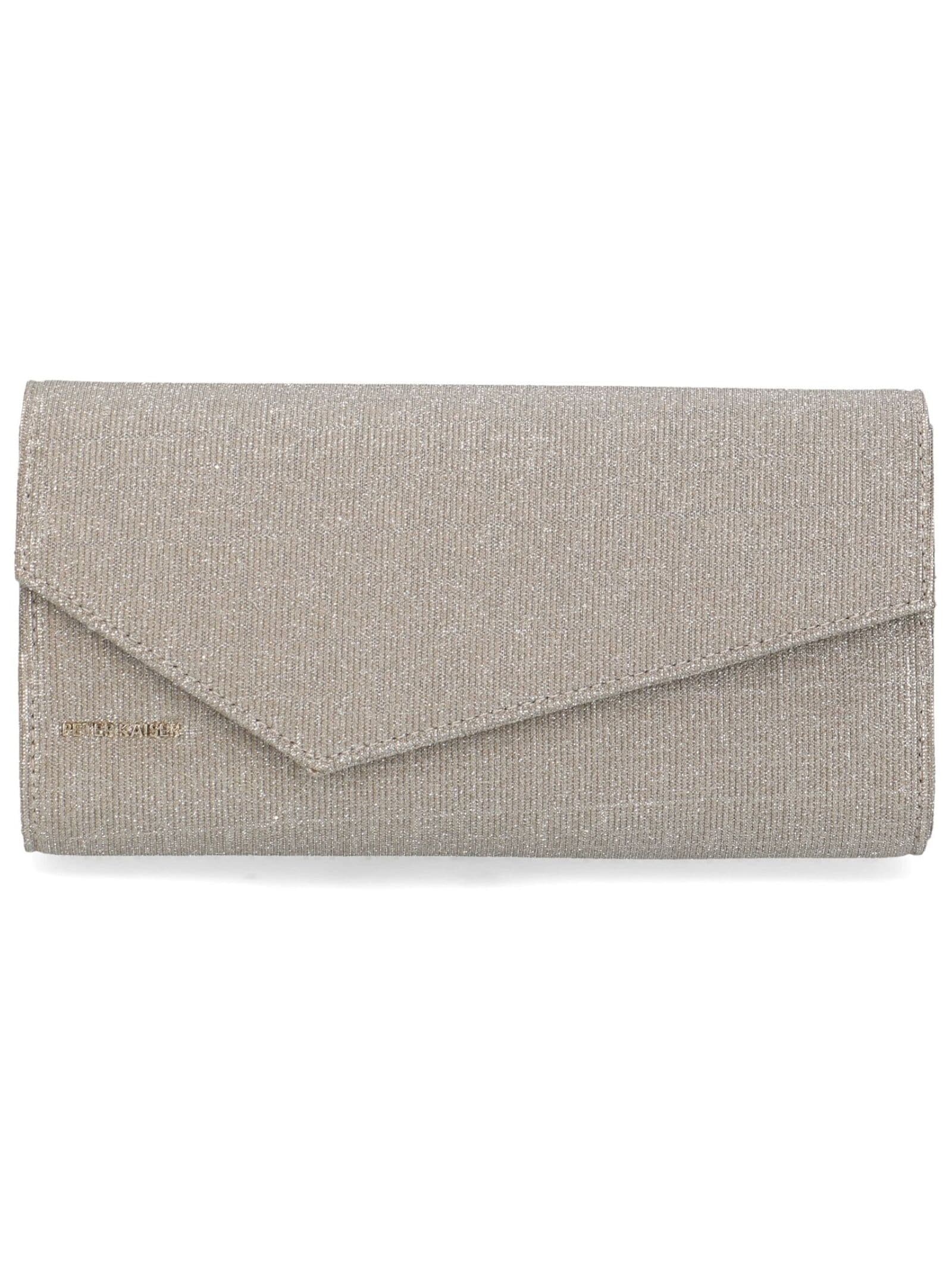 Clutch PETER KAISER "Peter Kaiser Taschen Textil", Damen, Gr. onesize, beige (sand), Textil, Taschen
