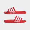 Badesandale ADIDAS SPORTSWEAR "SHOWER ADILETTE", Gr. 47, rot (vivid rot, cloud weiß, vivid rot), Synthetik, sportlich, Schuhe
