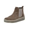 Plateaustiefelette GABOR "Gabor Stiefelette Veloursleder/Textil", Damen, Gr. 42, braun (braun, grau), Veloursleder, Textil, casual, Schuhe