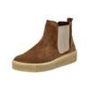Plateaustiefelette GABOR "Gabor Stiefelette Veloursleder/Textil", Damen, Gr. 43, braun (cognac), Veloursleder, Textil, casual, Schuhe