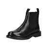 Stiefelette GEOX "Geox Stiefelette Leder/Textil", Damen, Gr. 42, schwarz, Leder, Textil, casual, Schuhe