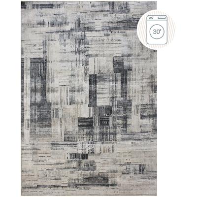 Teppich FLAIR RUGS "Silas", beige (creme), B:190cm H:4mm L:290cm, Kunstfaser, Teppiche, Waschbarer Abstrakter Teppich Image