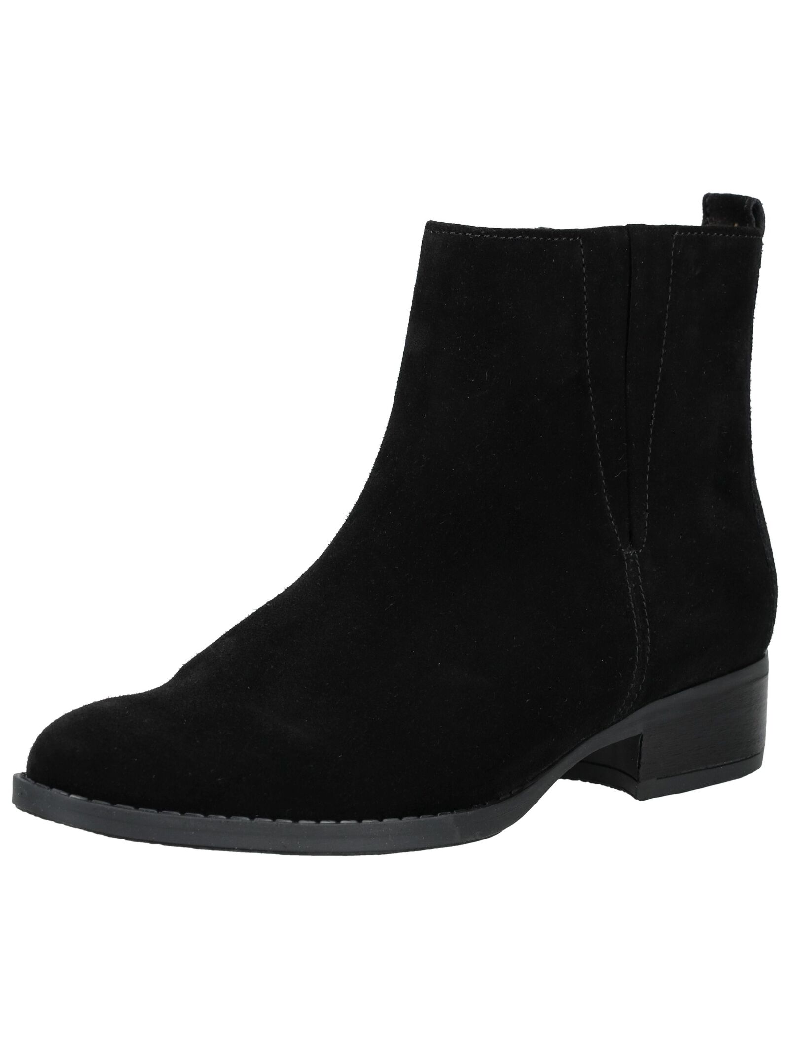 Stiefelette GABOR "Gabor Stiefelette Veloursleder", Damen, Gr. 41, schwarz, Veloursleder, Schuhe