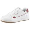Sneaker SKECHERS "Harry Kane - Off Pitch Collection: Koopa - Harry Kane Court", Herren, Gr. 48,5, rot (weiß, weinrot), Leder, casual, Schuhe, Retro Sneaker signiert vom weltbekannten Fußballstar Harry Kane
